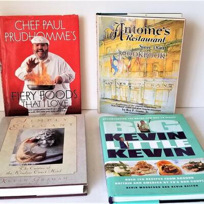 Lot #174  Lot of 4 autographed cookbooks - Antoine's, Paul Prudhomme