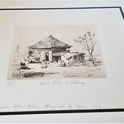 Lot #175  Robert Bledsoe Mayfield etching - numbered