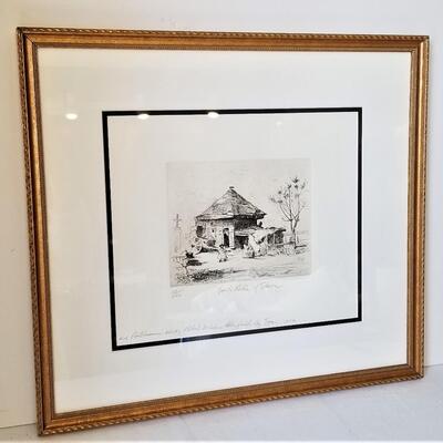 Lot #175  Robert Bledsoe Mayfield etching - numbered