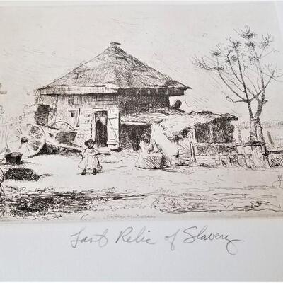 Lot #175  Robert Bledsoe Mayfield etching - numbered