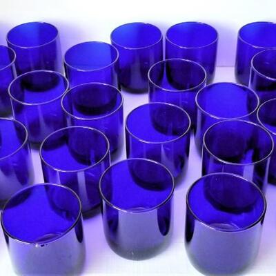 Lot #185  Large Lot of Cobalt Blue Glassware