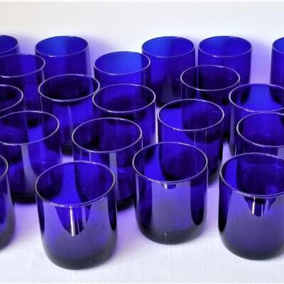 Lot #185  Large Lot of Cobalt Blue Glassware