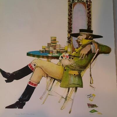 Artist Images Signed and Numbered by Doyle. Gambler Series
