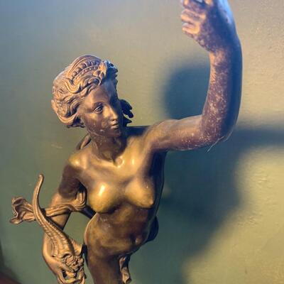 After Louis Giullame Fulconis Bronze Statue of Abundance