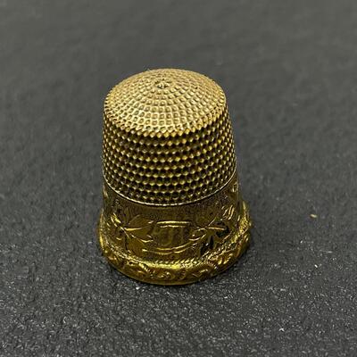 ANTIQUE SIMONS BROTHERS GOLD-FILLED THIMBLE