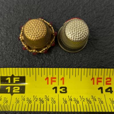 PAIR OF VINTAGE AUSTRIA THIMBLES