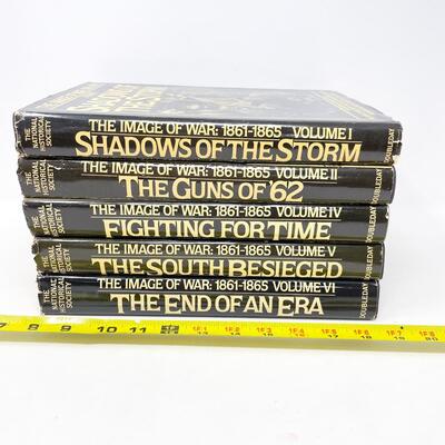 â€œTHE IMAGE OF WAR: 1861-1865â€ CIVIL WAR HARDBACK BOOKS, 5 VOLUMES