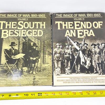 â€œTHE IMAGE OF WAR: 1861-1865â€ CIVIL WAR HARDBACK BOOKS, 5 VOLUMES