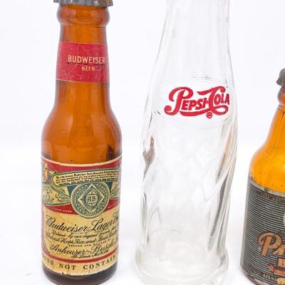 ASSORTED MINI BOTTLE SALT & PEPPER SHAKERS