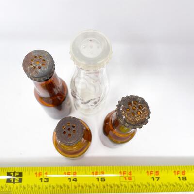 ASSORTED MINI BOTTLE SALT & PEPPER SHAKERS