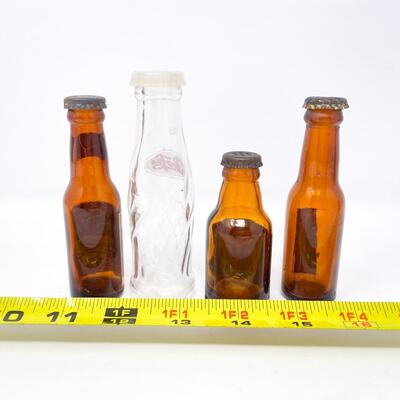 ASSORTED MINI BOTTLE SALT & PEPPER SHAKERS