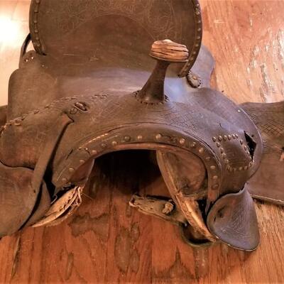 Lot #231  Antique saddle