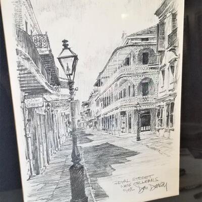 Lot #233  Pair of Don Davey New Orleans prints - framed