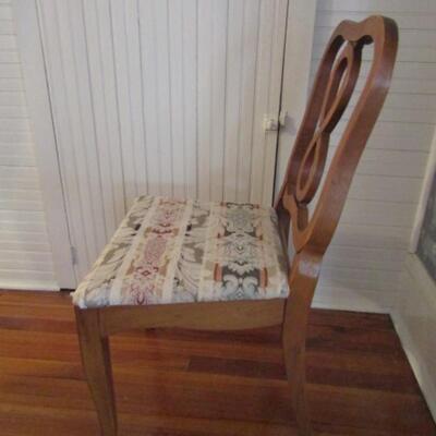 Upholstered Wood Framed Figure 8 Back Chair