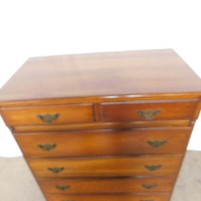Vintage Solid Wood Cherry 2 Over 4 Chest of Drawers