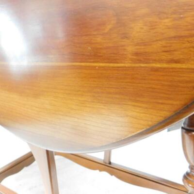 Vintage Solid Wood Cherry Petite Drop Leaf Side Table