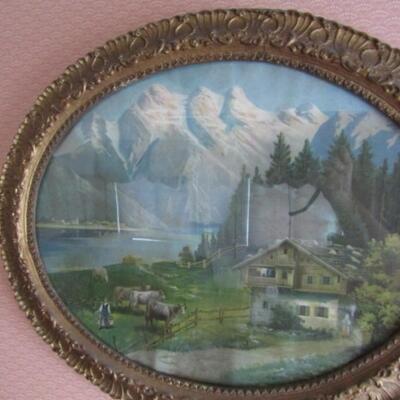 Wall Art in Antique Frame
