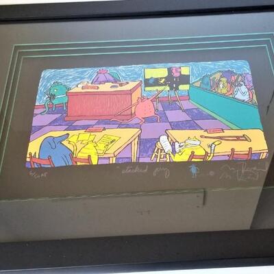 Lot #237 Hilarious Lithograph by Matt Rinard  "Stacked Jury"