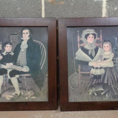 American Folk Art Portraits by Samuel Mitter