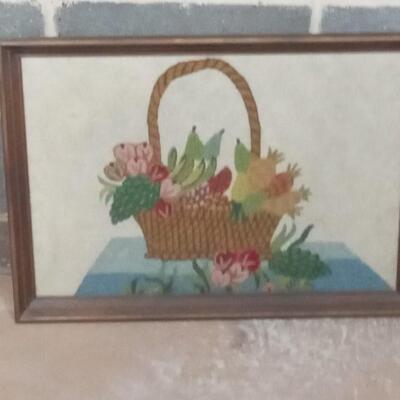 Fruit Basket Vintage Ethan Allen Textile