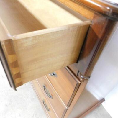 Solid Wood Cherry Four Drawer Bedside Dresser