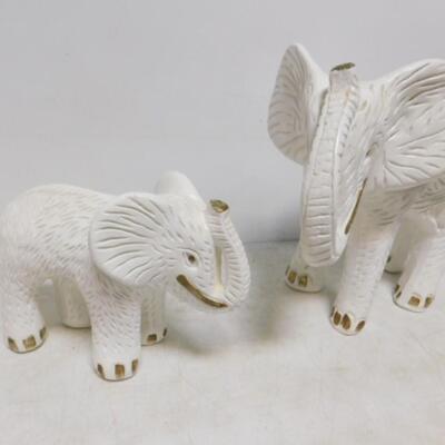 Ceramic Elephant Family