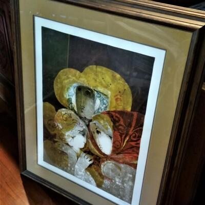 Lot #244  Color Lithograph by Modernist Sunnal ALVAR - "La Familia"