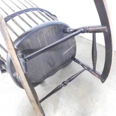 Antique Windsor High Back Rocking Chair
