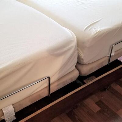 Lot #248  Memory Foam Split King Four Poster Bed