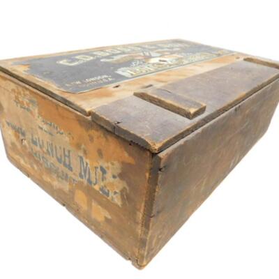 Antique C.D. Boss and Son Biscuits Wood Crate