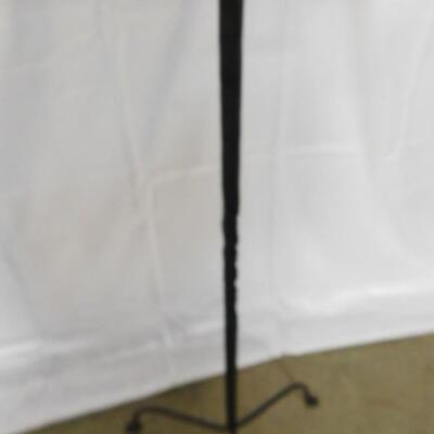 Wrought Iron Double Arm Candlestick Stand