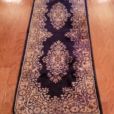 Lot #255 Blue Rug/Runner in the traditional style