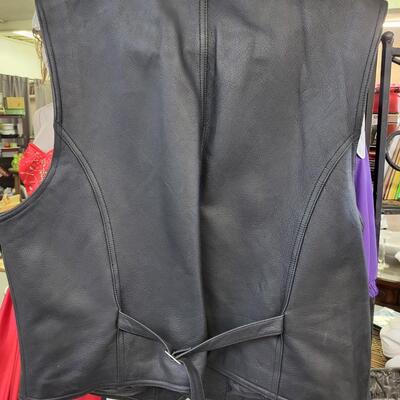 ANA LEATHER VEST XXL
