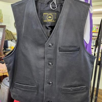 ANA LEATHER VEST XXL