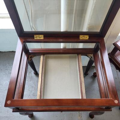 GLASS DISPLAY SIDE TABLE #1