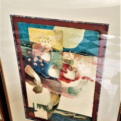 Lot #261  Fantastic Pair of ALVAR Etchings - "Carnations and Poppies" - 1987