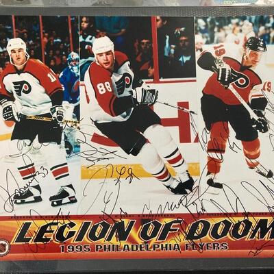 Legion of Doom Team Signed 8x10 Glossy 1995 Philadelphia Flyers