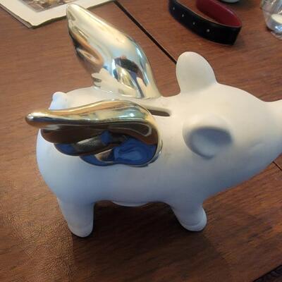 Pig with Wings Piggy Bank