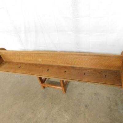 Hand-Crafted Rough Sawn Wood Dish and Cup Shelf Choice Two