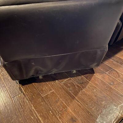 brown leather recliner/ rocker
