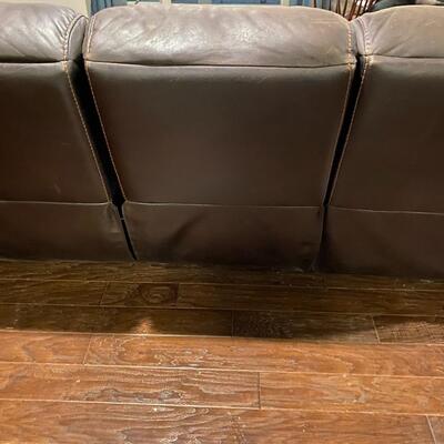 brown leather couch