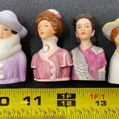 THIMBLE BUNDLE #17 - 1980S AVON LADY BISQUE BUST