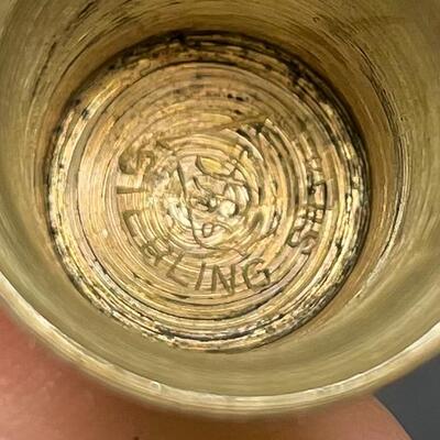 VINTAGE STERLING SILVER LIBERTY BELL THIMBLE - SIMONS BROTHERS