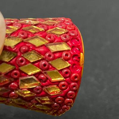 VINTAGE BEADED INDIA THIMBLE
