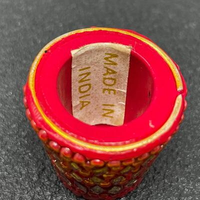 VINTAGE BEADED INDIA THIMBLE