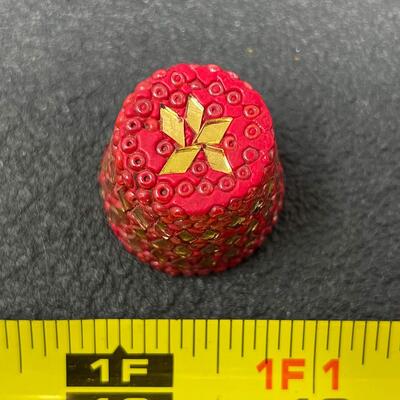 VINTAGE BEADED INDIA THIMBLE