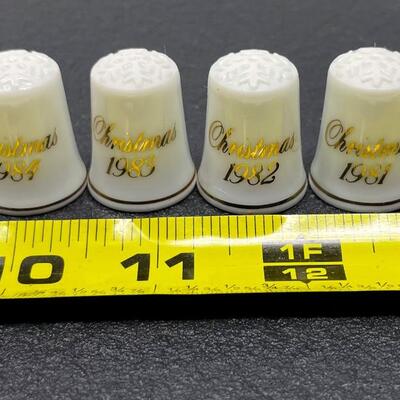 THIMBLE BUNDLE #18 - 1980S AVON CHRISTMAS