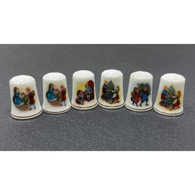 THIMBLE BUNDLE #18 - 1980S AVON CHRISTMAS