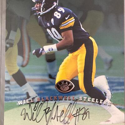 Will Blackwell Stealers 8x10 Card with Autograph