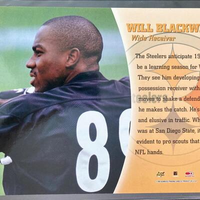 Will Blackwell Stealers 8x10 Card with Autograph